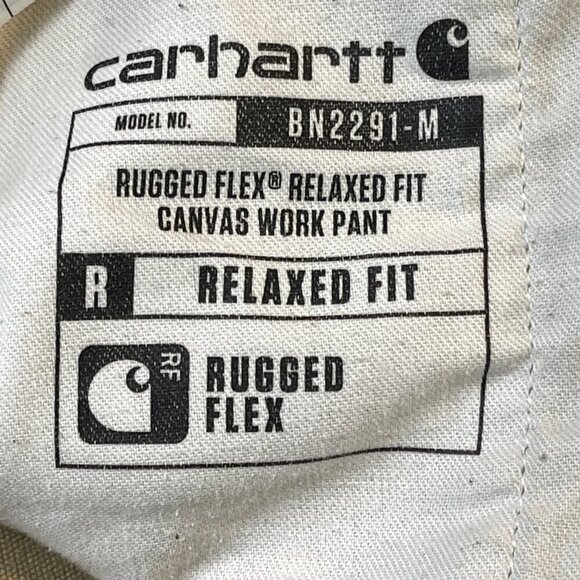 Carhartt Relaxed Fit Pants Men's 40 Bn2291-m Rugged Flex Canvas Khaki Gorpcore - Picture 13 of 16